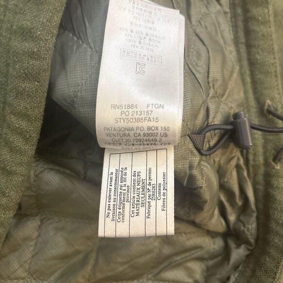 Patagonia 40th Anniversary Reclaimed Wool Jacket Snap T Pullover Hoodie XXS - Picture 10 of 10